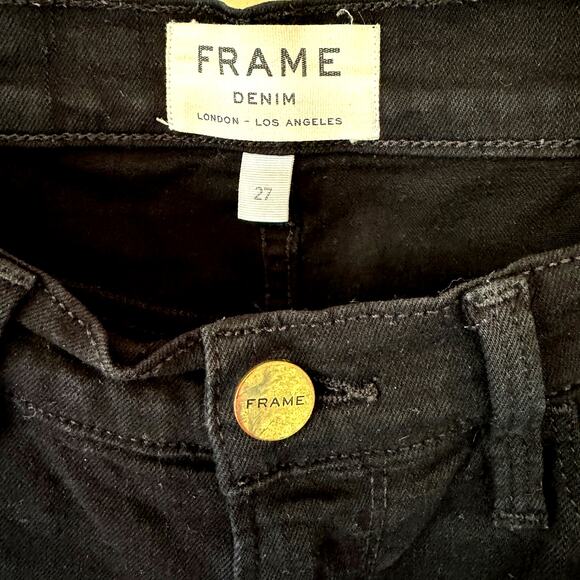 Frame Denim Le Skinny de Jeanne Film Noir - Picture 3 of 14
